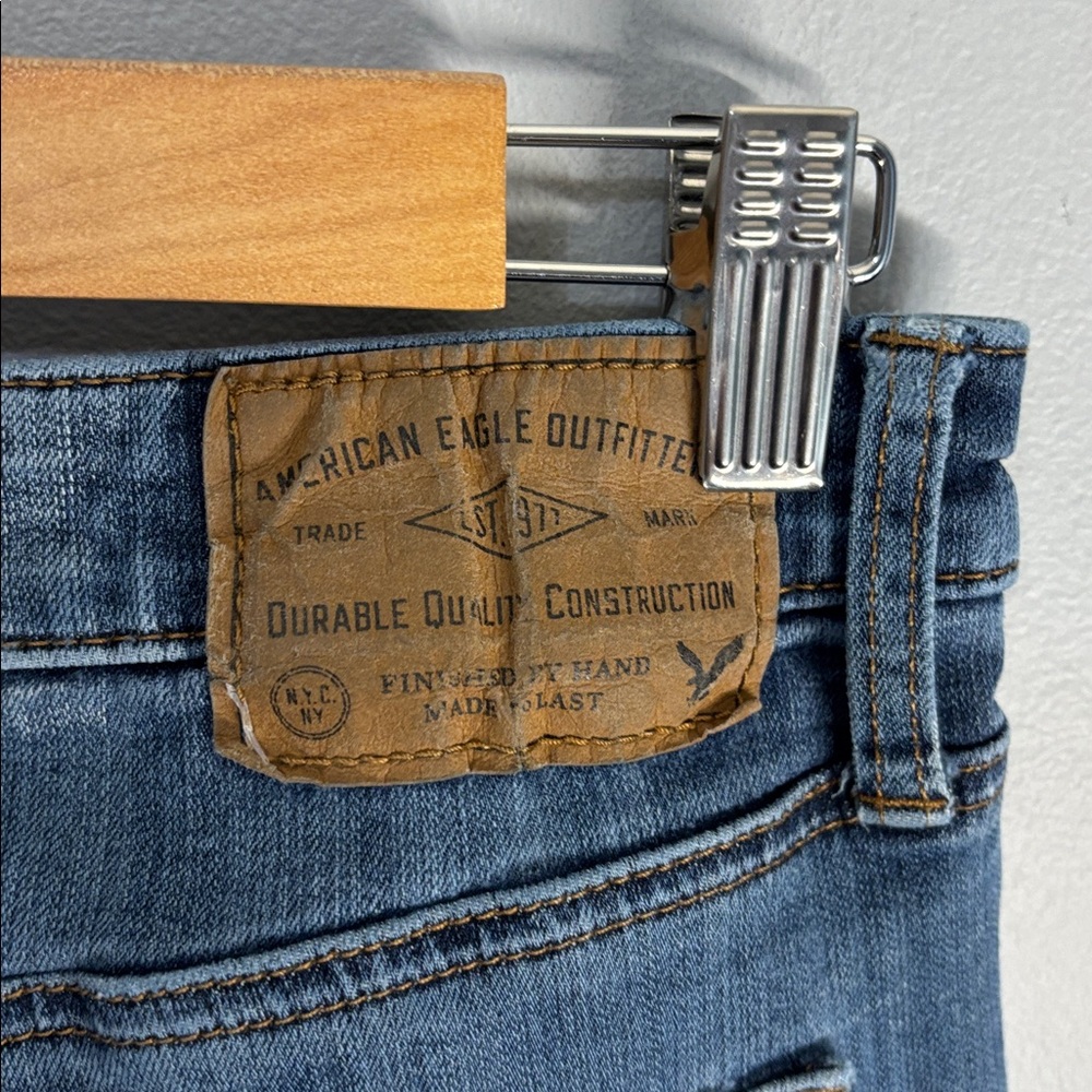 American Eagle jeans Men's Light Blue slim 360° Extreme Flex Jeans - Picture 10 of 12